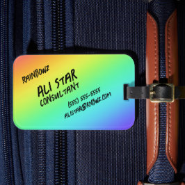 Helle Rainbow Gradient Luggage Tags Gepäckanhänger