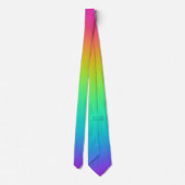 Helle Rainbow Gradient Wedding Necktie Krawatte (Rückseite)