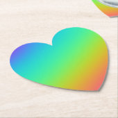 Helle Rainbow Gradient Wedding Untersetzer (angewinkelt)