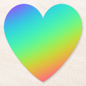 Helle Rainbow Gradient Wedding Untersetzer (Vorderseite)