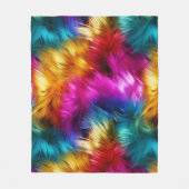Helle Rainbow-Imitate-Monster-Pelzstruktur Fleecedecke (Vorderseite)