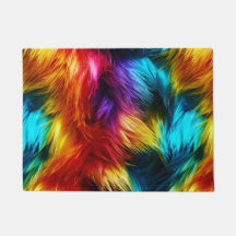 Helle Rainbow-Imitate-Monster-Pelzstruktur