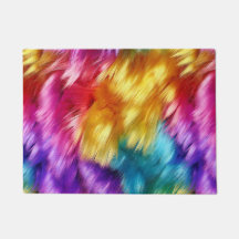Helle Rainbow-Imitate-Monster-Pelzstruktur
