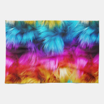 Helle Rainbow-Imitate-Monster-Pelzstruktur