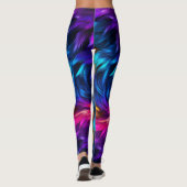 Helle Rainbow-Imitate-Monster-Pelzstruktur Leggings (Rückseite)