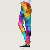 Helle Rainbow-Imitate-Monster-Pelzstruktur Leggings (Links)