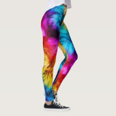 Helle Rainbow-Imitate-Monster-Pelzstruktur Leggings (Rechts)