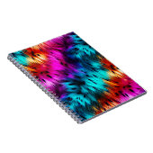 Helle Rainbow-Imitate-Monster-Pelzstruktur Notizblock (Rechte Seite)