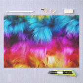 Helle Rainbow-Imitate-Monster-Pelzstruktur Seidenpapier (Handwerk)