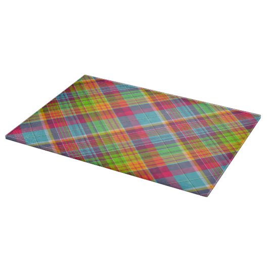 Helle Rainbow Kariert Schneidebrett (Ecke)
