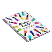 Helle Rainbow Nail Polnisch Art Tech Salon Custom Notizblock (Rechte Seite)
