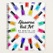 Helle Rainbow Nail Polnisch Art Tech Salon Custom Planer (Vorderseite)