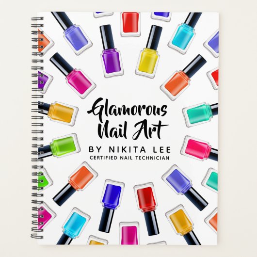 Helle Rainbow Nail Polnisch Art Tech Salon Custom Planer (Vorderseite)