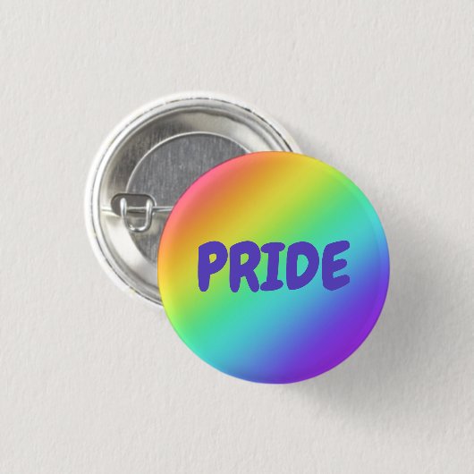 Helle Rainbow PRIDE Button-on-Taste Button (Vorne & Hinten)