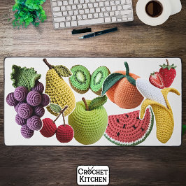 Helle Rainbow Scrapbook Crochet FruchtCollage Schreibtischunterlage