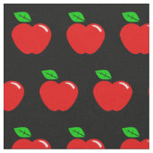 Helle Red Apple Polka Dots Stoff (Nahaufnahme)