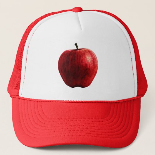 Helle Red Apple Truckerkappe (Vorderseite)