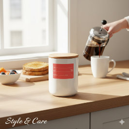 Helle Red Food Labels für Zuhause und Küche Lebensmitteletikett