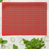 Helle Red Pattern Trendy Geschirrtuch (Gefaltet)