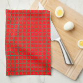 Helle Red Pattern Trendy Geschirrtuch (Viertel Falte)
