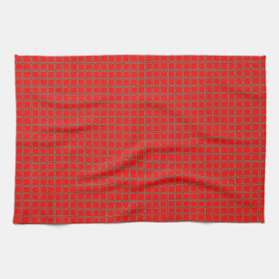 Helle Red Pattern Trendy Geschirrtuch
