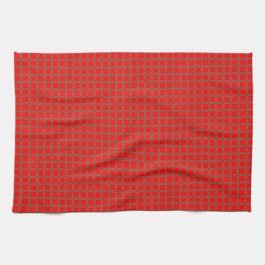 Helle Red Pattern Trendy Geschirrtuch (Horizontal)