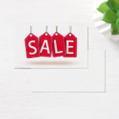 Helle Red Sale Tags Card (Schreibtisch)