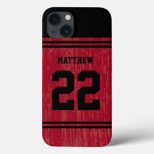 Helle Red Sport Jersey Nummer iPhone 6 Case-Mate iPhone Hülle (Rückseite)