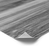 Helle Red Strawberry auf B&W Foto Poster (Ecke)