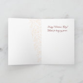 Helle Red Valentine Ferienkarte Feiertagskarte (Innenseite)