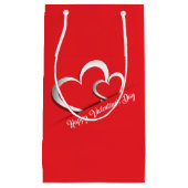 Helle Red Valentine's Day Geschenktasche Kleine Geschenktüte (Vorderseite)