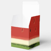 Helle Red Watercolor Watermelon Square Gefallen Bo Geschenkschachtel (Geöffnet)