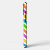 Helle Regenbogen-Chevron-Monogramm Case-Mate iPhone Hülle (Rückseite / Links)
