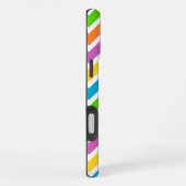 Helle Regenbogen-Chevron-Monogramm iPhone Hülle (Rechte Seite)