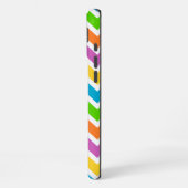 Helle Regenbogen-Chevron-Monogramm iPhone Hülle (Linke Seite)