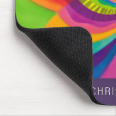 Helle Regenbogen-Farben, personifizieren den Namen Mousepad (Ecke)