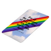Helle Regenbogen in Sky Inspirational Bible Verse Magnet (Linke Seite)
