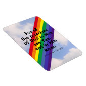 Helle Regenbogen in Sky Inspirational Bible Verse Magnet (Rechte Seite)