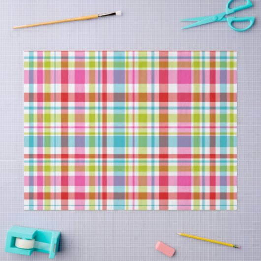 Helle Regenbogen-Karottee-Muster Seidenpapier (Basteln)