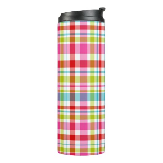 Helle Regenbogen-Karottemuster mit individuellem N Thermosbecher (Nach links gedreht)