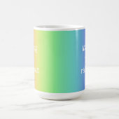 Helle Regenbogen-Tasse "Wishing You Rainbows" Kaffeetasse (Mittel)