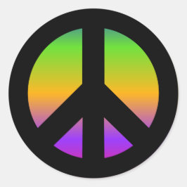 Helle Regenbogenaufkleber Runder Aufkleber