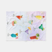 Helle Regenbogencocktail Sommergetränke feiern Fleecedecke (Vorderseite (Horizontal))
