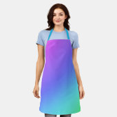 Helle Regenbogenfarben Gradiente Schürze (Getragen)