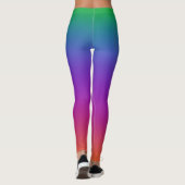 Helle Regenbogenfarben Leggings (Rückseite)