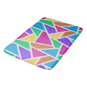 Helle Regenbogenfarben Mosaik Badematte (Schrägansicht)