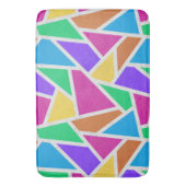 Helle Regenbogenfarben Mosaik Badematte (Vorderseite Vertikal)