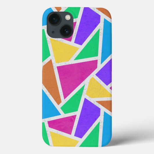 Helle Regenbogenfarben Mosaik Case-Mate iPhone Geh Hülle (Rückseite)