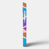Helle Regenbogenfarben Mosaik Case-Mate iPhone Geh Hülle (Rückseite / Links)