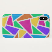 Helle Regenbogenfarben Mosaik Case-Mate iPhone Hülle (Rückseite (Horizontal))
